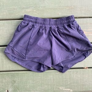 Black Lululemon Running Lined Shorts Size 4